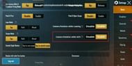 PUBG Mobile option 'Camera rotation while ADS'